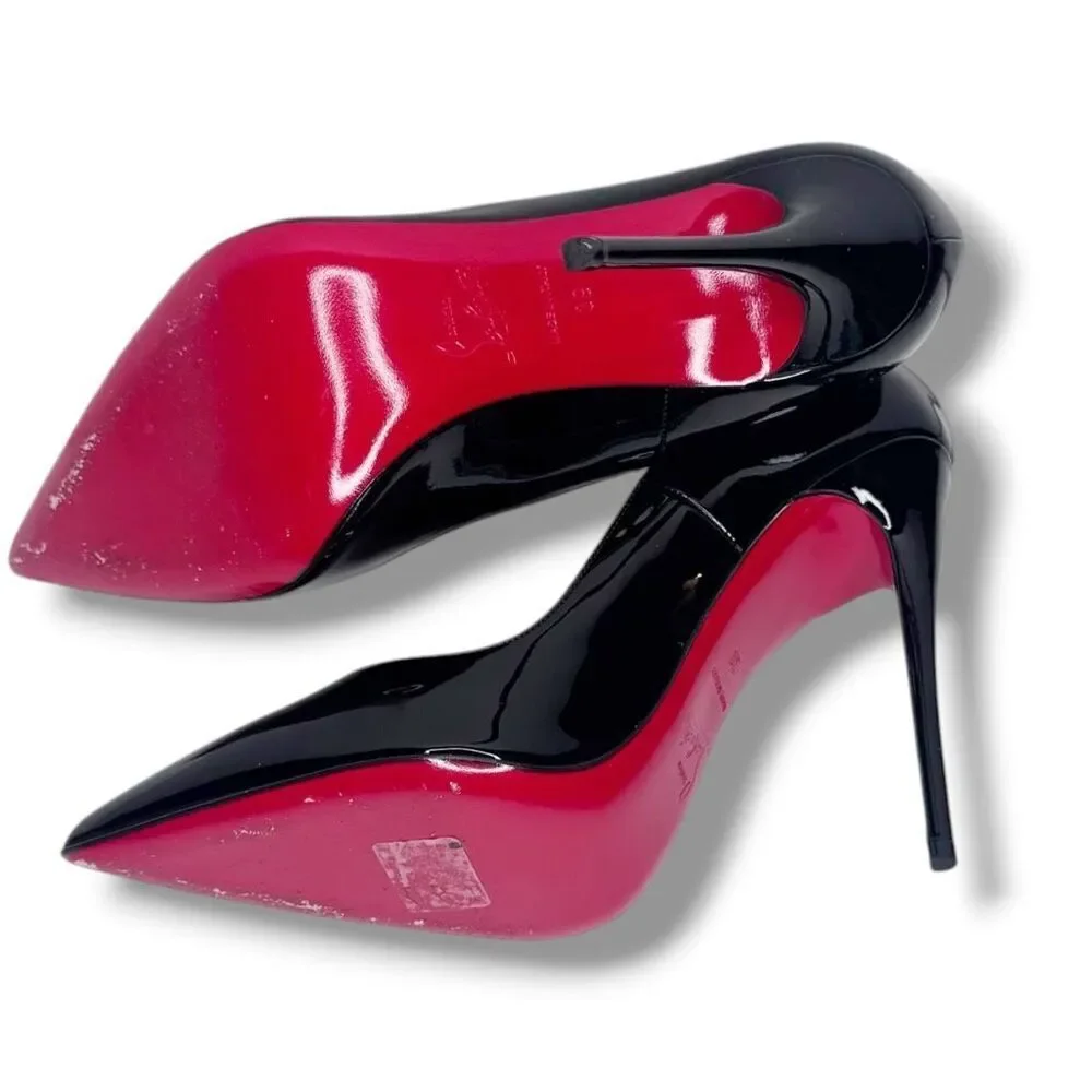 Christian Louboutin So Kate 120 Black Patent Leather Pumps High Heels Women’s 39